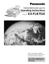 Panasonic KXFLB751E Operating instructions