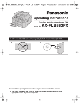 Panasonic KXFLB883FX Operating instructions