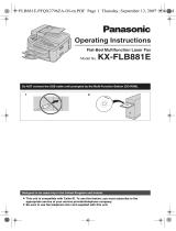 Panasonic KXFLB881E Operating instructions