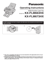 Panasonic KXFLM673HX Operating instructions