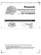 Panasonic KXFLB883EX Operating instructions