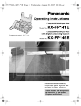 Panasonic KXFP141E Operating instructions