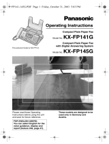 Panasonic KXFP145G Operating instructions