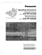 Panasonic KXFP155GRW Operating instructions