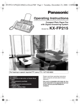 Panasonic KX-FP215 User manual