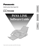 Panasonic KXFP330E Operating instructions