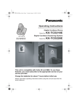 Panasonic KXTCD223E Operating instructions