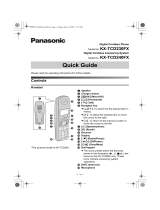Panasonic KXTCD230FX Operating instructions