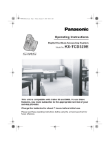 Panasonic KX-TCD320E Operating instructions
