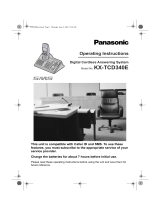 Panasonic KXTCD340 Operating instructions