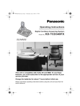 Panasonic KXTCD340FX Operating instructions