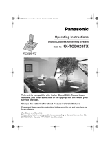 Panasonic KXTCD820FX Owner's manual