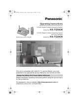 Panasonic KXTG5438 Operating instructions