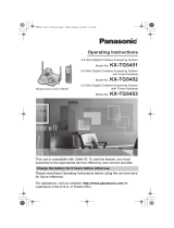 Panasonic KX-TG5452 User manual