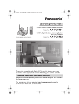 Panasonic KXTG5452 Operating instructions