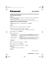 Panasonic KXTG5767 Operating instructions