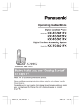 Panasonic KXTG6821FX Operating instructions