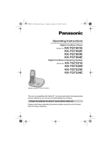 Panasonic KXTG7304E Operating instructions