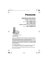 Panasonic KXTG8021FX Operating instructions