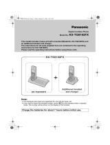 Panasonic KXTG8102FX Operating instructions