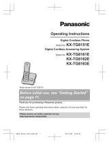 Panasonic KXTG8161E Operating instructions