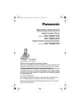 Panasonic KXTG8421FX Operating instructions