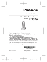 Panasonic KXTGDA50 Operating instructions