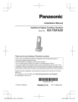 Panasonic KXTGFA30 Operating instructions