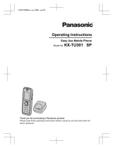 Panasonic KXTU301SPME Operating instructions