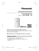 Panasonic KXTU329FXME Operating instructions