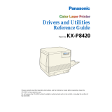 Panasonic KX-P8420 Operating instructions