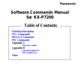 Panasonic KXP7200 Operating instructions