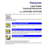 Panasonic KXP7105 Operating instructions