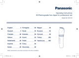 Panasonic ER1510 Operating instructions
