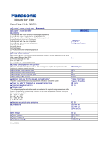 Panasonic NRB29SW2 Product information