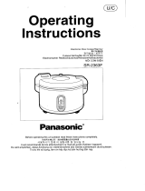Panasonic SR-2363 F Owner's manual