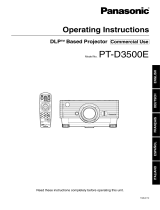 Panasonic PTD3500E User manual