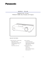 Panasonic PTLB10 Specification