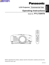 Panasonic PTL730NTE Operating instructions