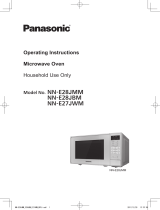 Panasonic NNE28JB 20L 800W SOLO TCH BK Owner's manual