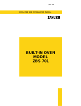 Zanussi ZBS701B User manual