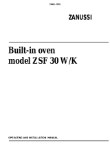 Zanussi ZSF30W User manual