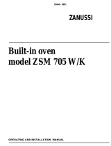 Zanussi ZSM705W User manual