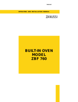Zanussi ZBF760W User manual