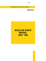 Zanussi ZBC748G User manual