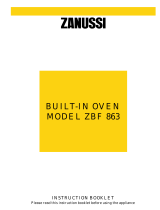 Zanussi ZBF863B User manual