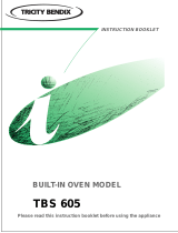 Tricity Bendix TBS605X User manual