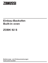 Zanussi ZOBK92SX User manual