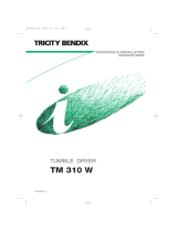 Tricity Bendix TM310W User manual