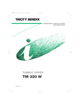 Tricity Bendix TM320W User manual